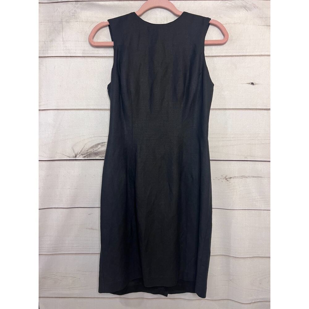 Vintage black‎ dress gold chain back size 6 Geary Roark